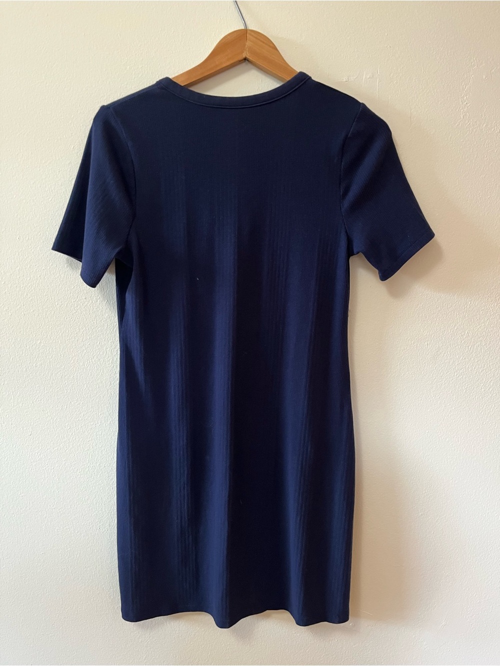 Universal Thread Navy Ribbed Short Sleeve Dress - Picture 2 of 3